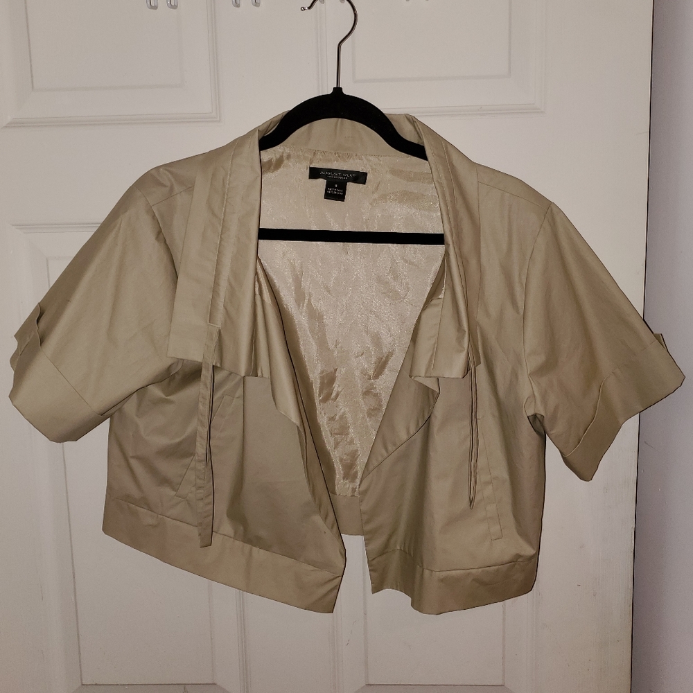 August Silk Taupe Jacket